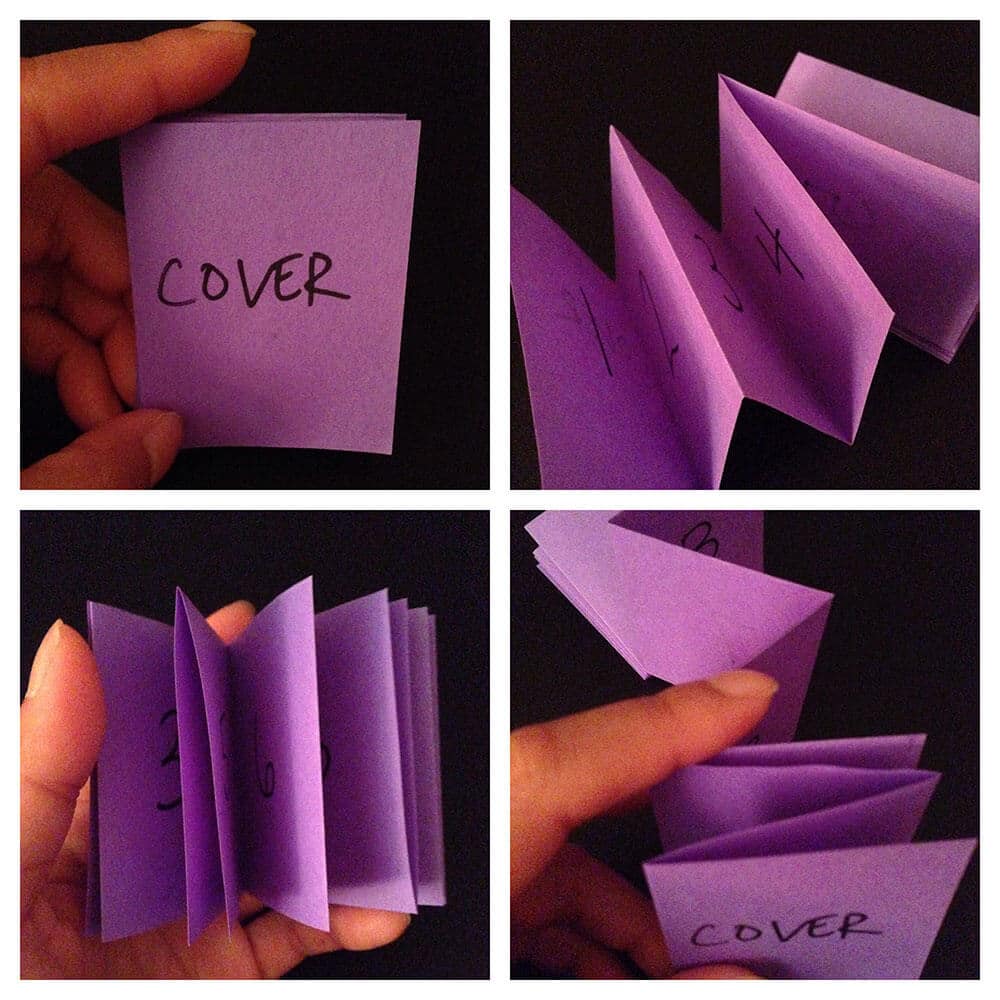 How to fold a zine